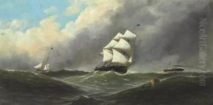 Rough Seas by Antonio Nicolo Gasparo Jacobsen