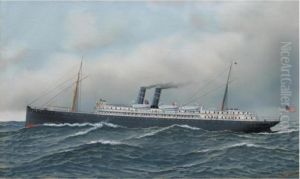 The Steamship by Antonio Nicolo Gasparo Jacobsen