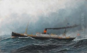 The North Atlantic Liner 'oscar Ii' At Sea