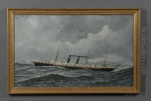 Portrait Of The American Screw Steamer - view 1