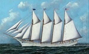 Portrait Of The Ship, Anna R. Heidritter by Antonio Nicolo Gasparo Jacobsen