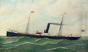 The Clyde Steam Ship Company, Navahoe Outward-bound For New York by Antonio Nicolo Gasparo Jacobsen