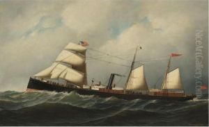 The Steamship Athens by Antonio Nicolo Gasparo Jacobsen