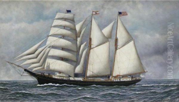 Portrait Of The Barkentine 'mannie Swan' - view 1