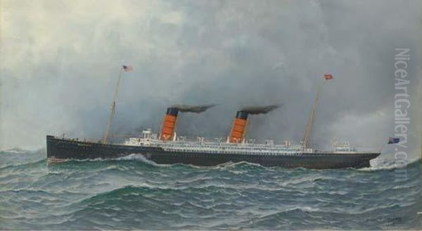 The R.m.s. Campania Outward Bound - view 1