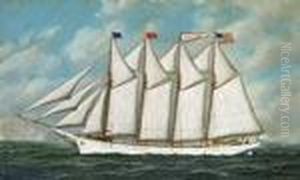''schooner Marie Gilbert'' by Antonio Nicolo Gasparo Jacobsen