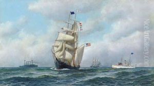 The Bark Onaway With The Pilot