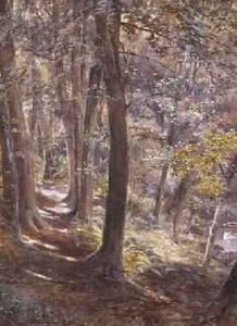 A Woodland Glade 1872 by Paul Jacob Naftel