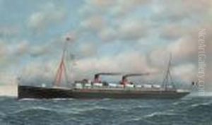 The French Liner La Touraine Outward Bound For America