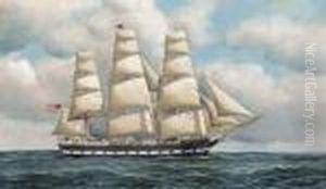 The Fidelia Under Full Sail by Antonio Nicolo Gasparo Jacobsen