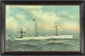 The Steamship Silvertown by Antonio Nicolo Gasparo Jacobsen