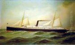 The Steamship 'iroquois' by Antonio Nicolo Gasparo Jacobsen