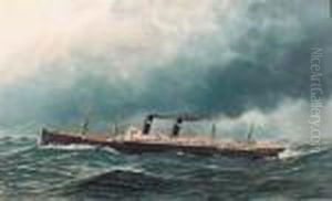 Full Steam Ahead, The 'vaderland' On A Choppy Sea Full Steam Ahead, The 'vaderland' On A Choppy Sea