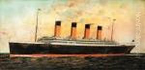 The R.m.s.olympic
Oil On Board