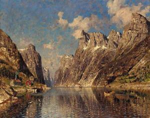 A Norwegian fjord 2 by Adelsteen Normann