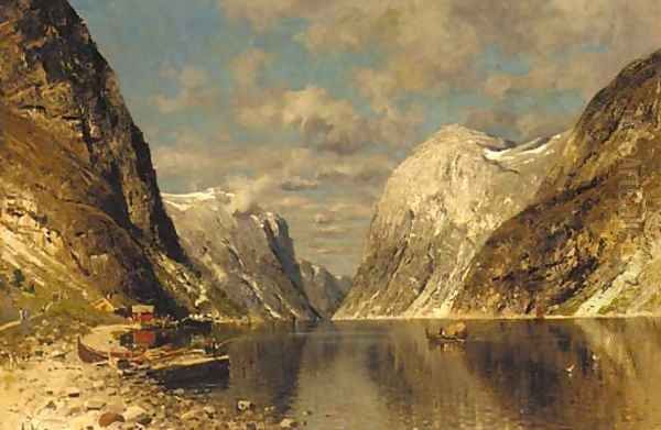 A fjord on a Summer's day - view 1