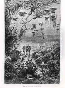 Illustration from 20000 Leagues Under the Sea by Jules Verne by Alphonse Marie de Neuville
