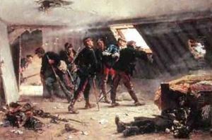 Episode from the FrancoPrussian War 1875 by Alphonse Marie de Neuville