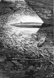 Illustration from 20000 Leagues Under the Sea by Alphonse Marie de Neuville