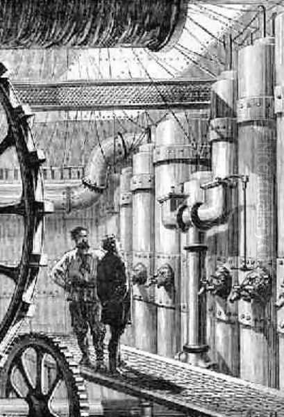 Captain Nemo inside the Nautilus submarine - view 1