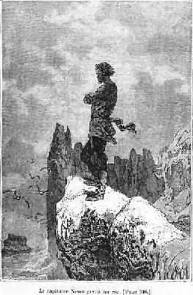 Captain Nemo climbing a rock - view 1