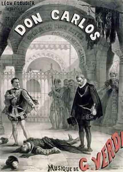 Poster advertising Don Carlos - view 1
