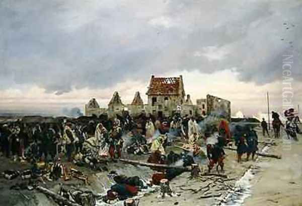 Bivouac at Le Bourget after the Battle of 21st December 1870 1872 4 - view 1