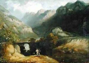 Pont Aberglaslyn 1809 by Francis Nicholson