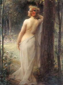 A Pensive Moment by Adrien Henrita Noux