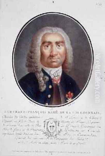 Bertrand-Francois Mahe de la Bourdonnais 1699-1753 from Portraits des grands hommes femmes illustres et sujets memorables de France - view 1