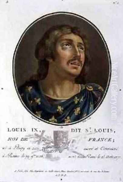 Portrait of Louis IX Called St Louis King of France 1215-70 - view 1