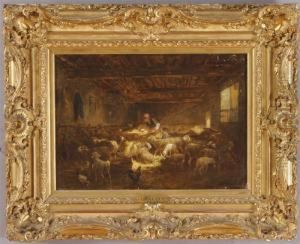 La Bergerie by Charles Emile Jacque