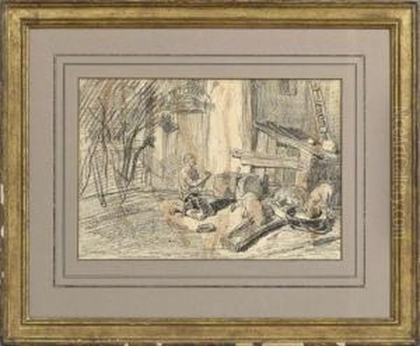 The Repentant Prodigal In The Pigsty - view 1