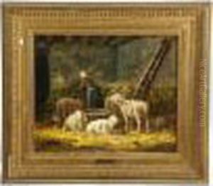 Sheep by Charles Emile Jacque