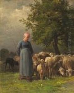 The Missing Flock by Charles Emile Jacque