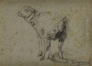 Un Agneau by Charles Emile Jacque