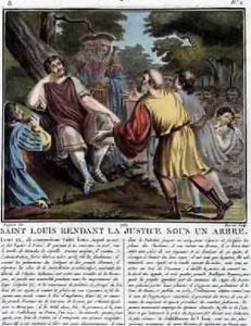 Saint Louis 1215-70 Renders Justice Under a Tree