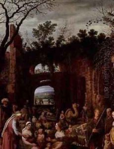 Laban Searching for the Stolen Teraphims Amongst Jacobs caravan