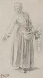 Paysanne by Charles Emile Jacque