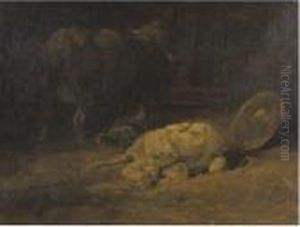 Property From A Private Collection, New York
A Calf by Charles Emile Jacque