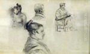 Figure Studies by Charles Emile Jacque