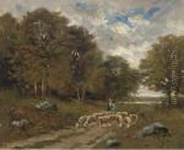 A Shepherd And His Flock - view 1
