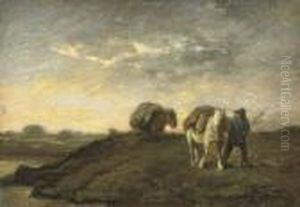 Le Retour Du Paysan by Charles Emile Jacque