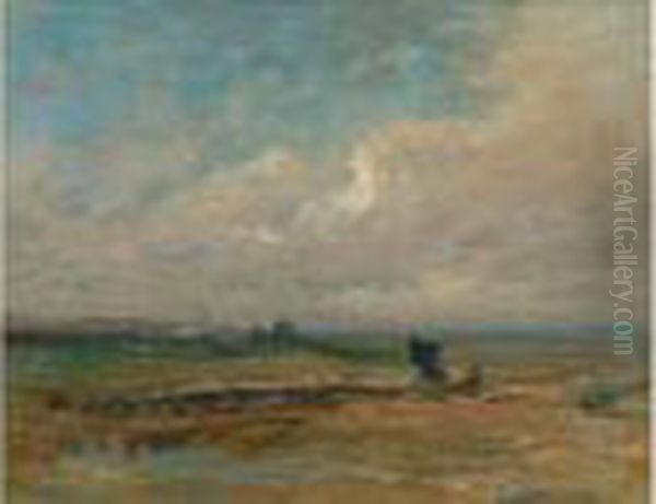Troupeau De Moutons Dans La Plaine De Chailly (esquisse) - view 1
