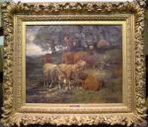 Signed Indistinctly (ll) by Charles Emile Jacque