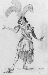 Portrait of an actor, traditionally identified as David Garrick by John Nixon