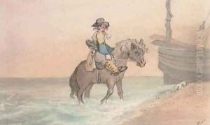 Riding in the shallows by John Nixon