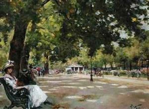Hyde Park London 2 by Count Girolamo Pieri Nerli