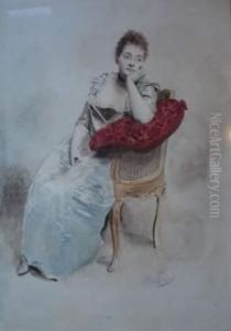 Elegante Assise by Jacquet Gustave