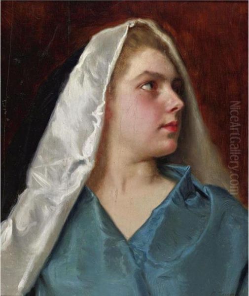 Woman With A Mantle - view 1